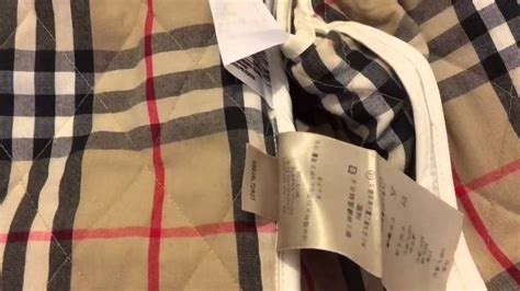 how to tell a fake burberry quilted jacket|how to tell if burberry is genuine.